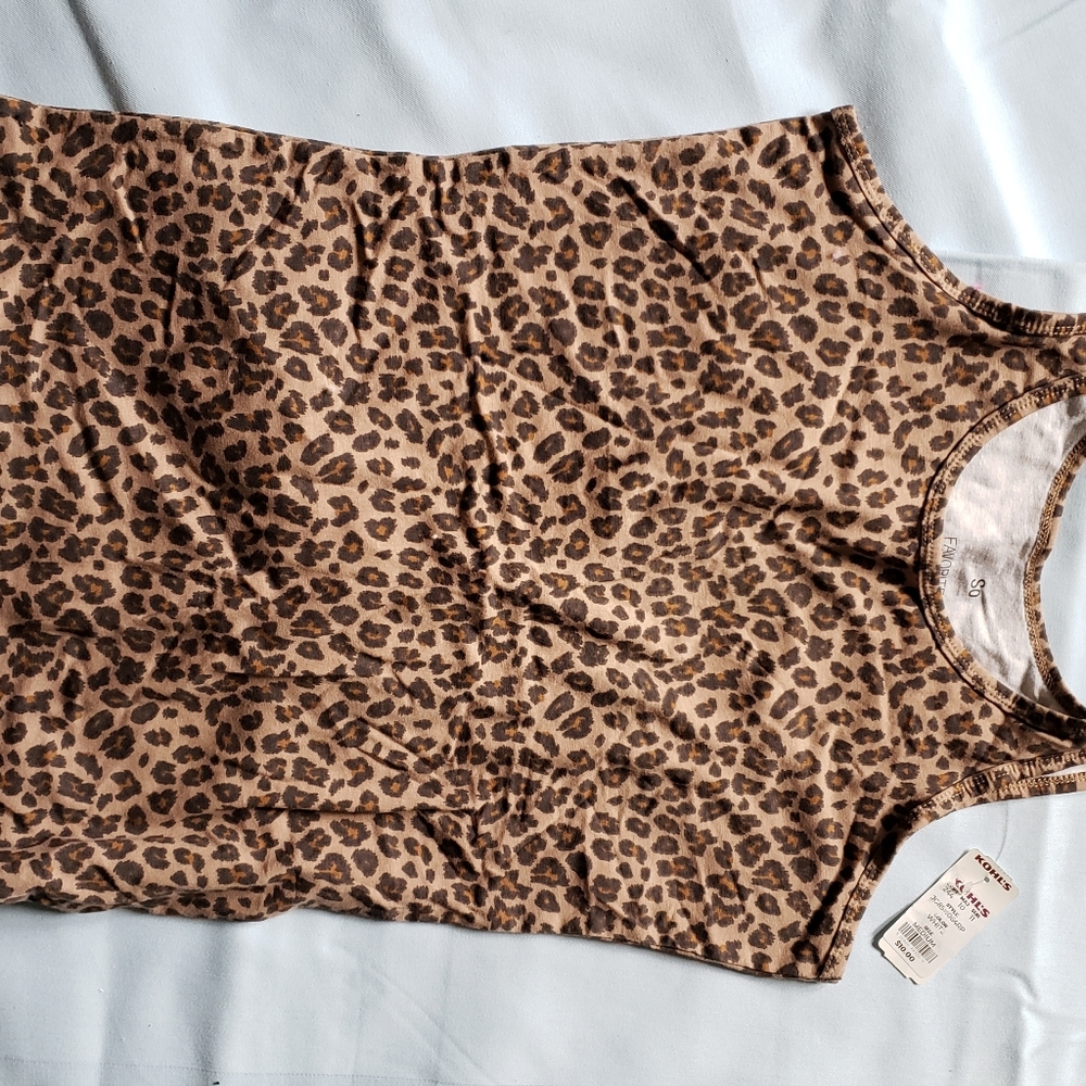 New Tank Top Leopard Print